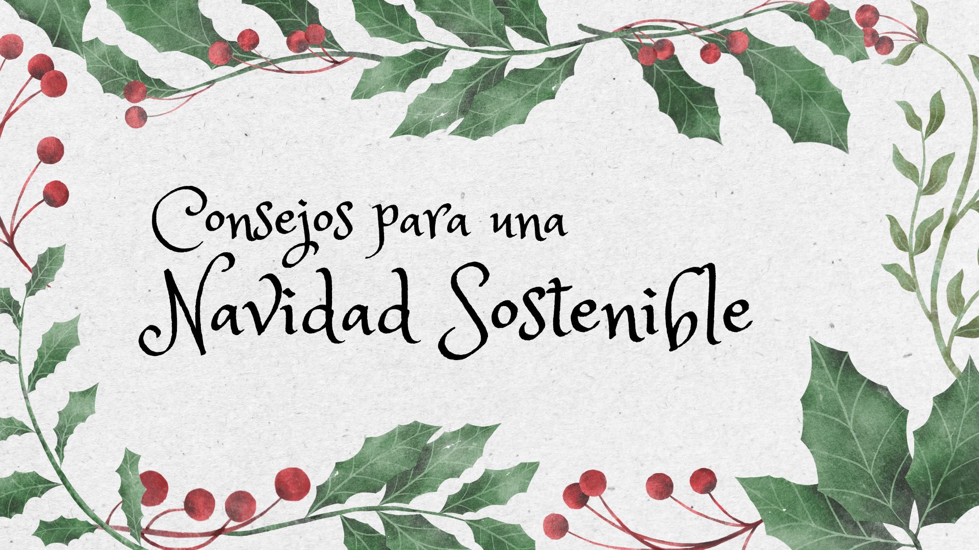 NAVIDADES SOSTENIBLES